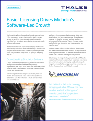 Thales - Michelin Case Study